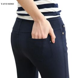 Capris YAVO SOSO nouveau Style haute qualité automne hiver pantalons femmes Leggings élastique grande taille 6XL pantalons pour femmes