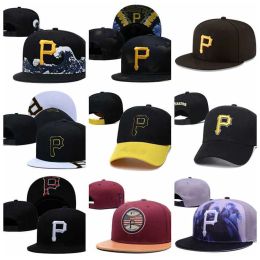 Caps 10 Styles Brand de mode Pirates P Letter Baseball Caps Toucas Gorros Cool Bboy HipHop Snapback Hats pour hommes femmes