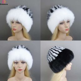 Caps beanie / crâne réel pompom bomber chapeaux hiver