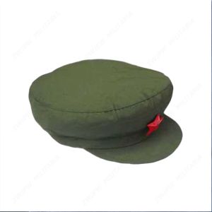 Caps Caps de la libération militaire chinoise Type 65 Cap avec une réplique du chapeau vert star à cinq points rouges CN107081