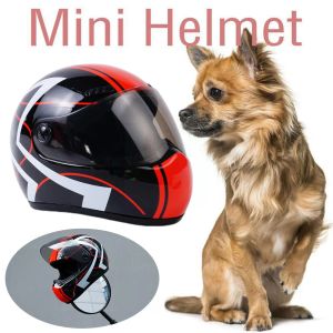 Caps Fashion Pet Safety Mini Casque de moto Small Dog Styling Anticollision Props Jouettes Cat Chat Toys Riding Puppies Phot F1S9