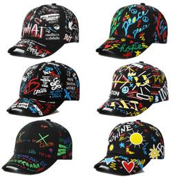 Caps Hats 48 jaar Children Personality Street Dance Sun Ed For Boy and Girl Fashion Kids Graffiti Baseball 230412