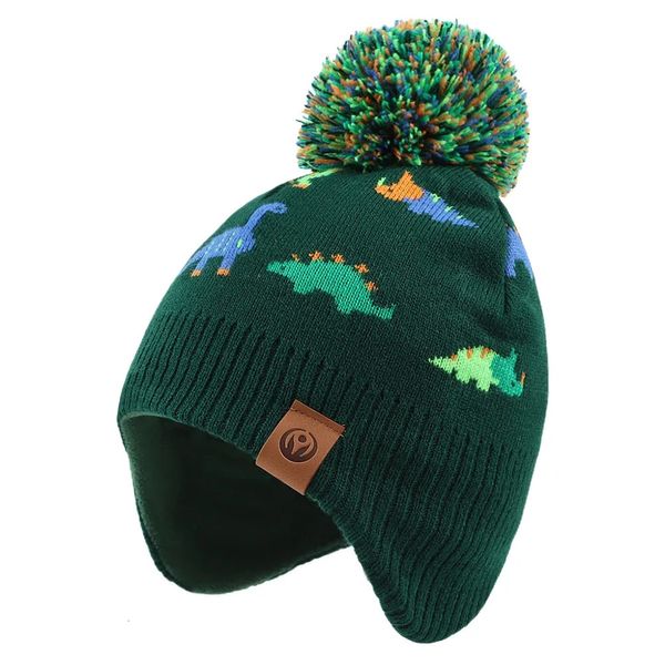 Gorra sombreros para bebés para bebés sombrero de oreja dino gorro para niños otoño de la moda invierno chicas gorro de gorro