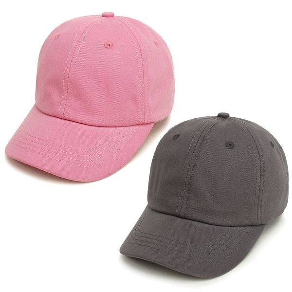 Casquettes Chapeaux Bébé Fille Casquettes De Baseball Rose Noir Blanc Gris Enfants Profil Bas Chapeau De Soleil Enfants Garçon Courir Chapeaux Vêtements Accessoires 230606