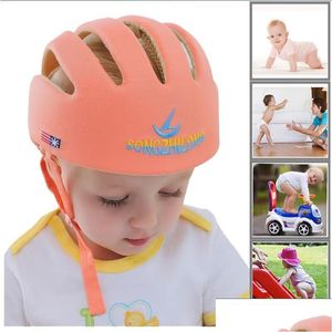 Casquettes Chapeaux Bébé Chapeau Casque Sécurité Protection Enfants Apprendre À Marcher Anti Collision Panama Enfants Infant Protection Cap Drop Delivery Dh1Gm