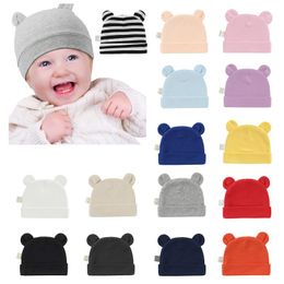 Caps Hoeden Baby Muts Met Beer Oren Katoen Winter Warm Geboren Accessoires Jongens En Meisjes Peuter Beanie Cap Leuke Baby Voor Kinderen