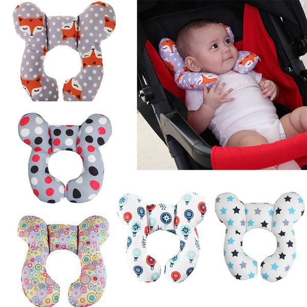 Gorros Sombreros Bebé Soporte para el cuello Almohada Viaje Asiento de coche Infantil Forma de U Reposacabezas Protección para la cabeza 230613