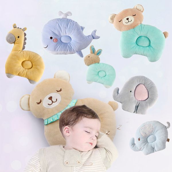 Casquettes Chapeaux Bébé Coussin d'allaitement Infantile Né Sommeil Soutien Concave Dessin Animé Imprimé Coussin De Façonnage Prévenir 230613