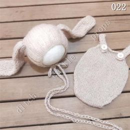 Gorras Sombreros born Pography Props Mohair Shorts Rabbit Big Ear Hat 230111