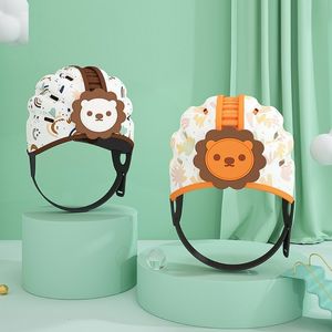 Casquettes Chapeaux Cartoon Lion Bébé Chapeau Sécurité Tête Protection Casque Coin Garde Pare-chocs Garçons Filles Apprendre À Marcher 230720