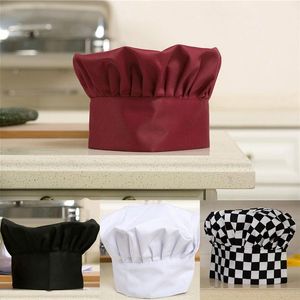 Caps Hoeden Chef Kitchen Hoed Unisex Mannen Dames Kelner Uniform GLB koken Bakkerij BBQ Grill Restaurant Cook Work