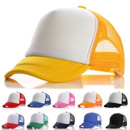 GABS Sombreros para niños Gatilla de béisbol Baby Girl Boy Spring Summer Sunshade Sports ajustable Sun Leisure Mesh D240521
