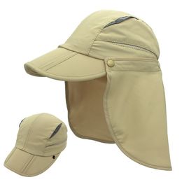 Casquettes Chapeaux Connectyle Garçons Filles Enfants Été UPF 50 Casquette de protection solaire réglable à séchage rapide Chapeau de pêche amovible avec rabat pour le cou 230608