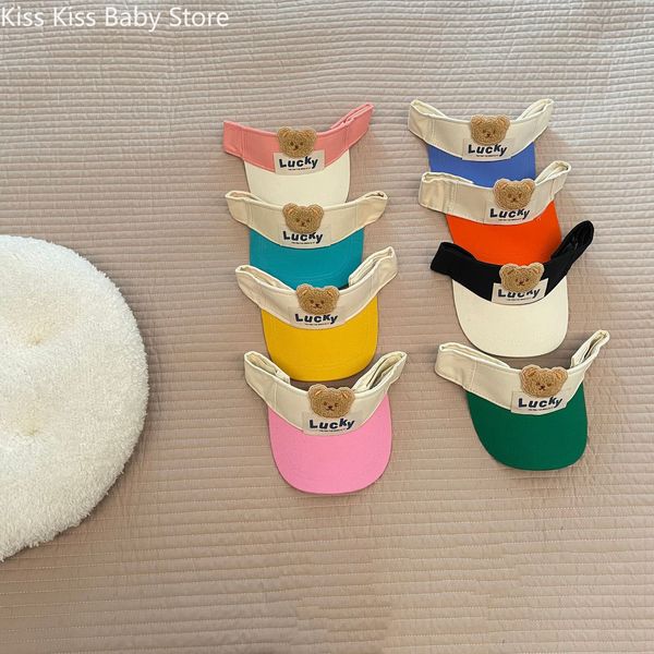 Gorras Sombreros Oso lindo Bebé Sombrero para el sol Verano Niños Top vacío para niñas Niños Niños Accesorios Protección 230613