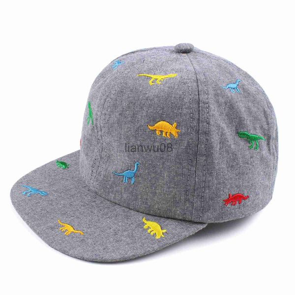 Casquettes Chapeaux Broderie Casquette De Dinosaure Pour Garçons Toddler Été Soleil Protéger Bébé Chapeau Enfants Casquette De Baseball Dessin Animé Bébé Garçons Soleil Camion Chapeau Coton x0806