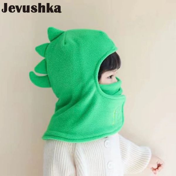 Gorros Gorros Gorro de pasamontañas de dinosaurio de invierno para niños y niñas Gorros con bufanda cálidos 231202