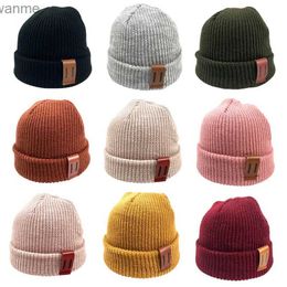 Caps hoeden gebreide babyhoed winter en lente kinderhoed hoed meisje en jongen baby accessoires kinderen hoed elastisch 1-4 jaar wx
