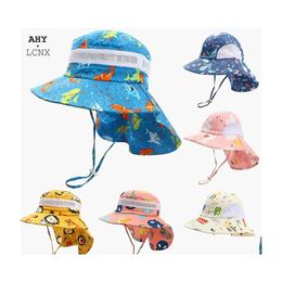 Casquettes Chapeaux Coréen Été Bébé Panama Cap Enfants Seau Chapeau Toddler Wide Brim Upf 50 Plage Protection Solaire Pour Enfants 38Y Fille Garçon 22 Dhsdh