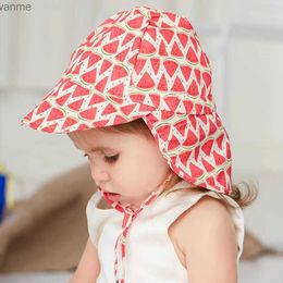 Caps hoeden nieuwe baby zomer zon hoed baby meid boy hoed cartoon panama childrens hoed uv bescherming spf 50+kinderen reizen strand emmer hoed wx