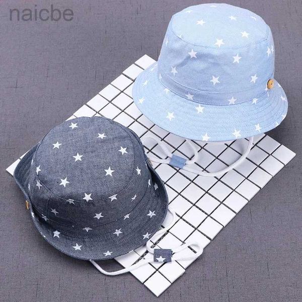 Caps Chapeaux Nouveau été bébé seau d'été bébé nouveau-né denim coton pour tout-petit kilométr