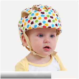 Capas Hats Safety Baby Protective Helmet Mase de algodón Softable Cabezal de ajuste Capianza para niños para niños Aprender a caminar 230720 D Dhzkm