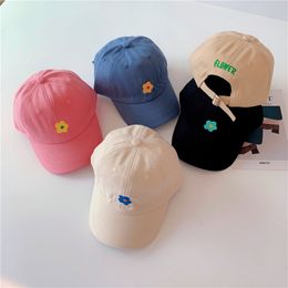 Caps hoeden lente zomer kindermuts borduurwerk girls meisjes hoed Koreaanse casual jongens sunhat schattige kinderen reismuts 230427