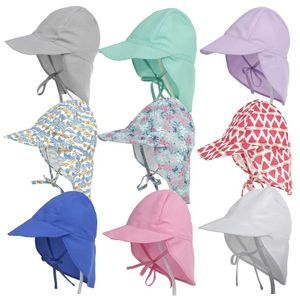 Caps chapeaux d'été bébé chapeau de soleil adapté aux filles garçons de voyage en plein air plage rapide séchage chapeau uv protection chapeau seau ajusté en mailles respirantes d240525