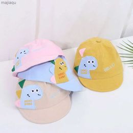 Caps Hats Summer Mesh Cartoon Dinosaur Baby Baseball Hat Childrens Baseball Hat Boys and Girls Sun Hat Outdoor Childrens verstelbare HATL240429