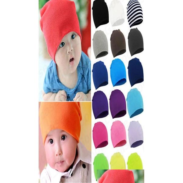 Gorra sombreros para niños recién nacidos baby baby winter tibia tibio para niños niñas para niñas de color cañrones de tejido de tejido de tejido