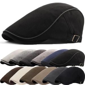 Casquettes Lots Style Hommes Bérets 2021 Printemps Automne Décontracté Rue Gavroche Béret Chapeau Rétro Angleterre Chapeau Sauvage Casquette Octogonale Fashon Chapeaux Casquettes