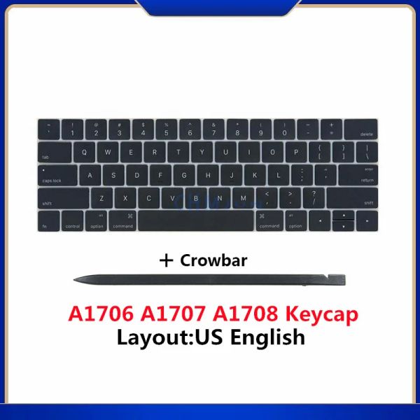 Caps Nouveau ordinateur portable A1706 A1707 A1708 US USA KEYCAPS CEYYS CAPE CLAVE AMÉNIQUE CAPE CLAVE DU CLAVE POUR MACBOOK PRO RETINA 13 