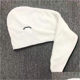 Casquettes Bonnets de douche Blanc Femmes Lettres Luxurys Designers C Marque Slee Hat Night Sleep Bonnet Nightcap Four Seasons Drop Delivery Home Gar