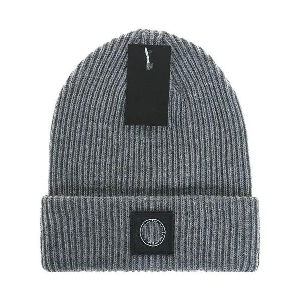 Gorras St0ne Beanie Compass parche logo sombrero de punto 1: 1 gorra de sincronización oficial moda casual alta densidad sombrero de punto elástico invierno unisex wa