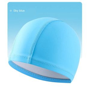 bonnets de natation silicone anti dérapant cheveux longs bonnet de piscine unisexe avec cache-oreilles pour protéger femmes hommes adolescents et enfants P230531