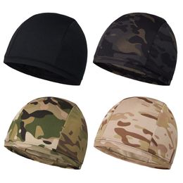 Gorras Sombrero de camuflaje táctico Gorras para senderismo al aire libre Bicicleta Ciclismo Casco Liner Sombrero Secado rápido Caza Camping Pesca Gorras de ciclismo