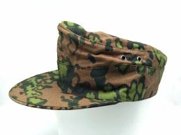 Caps Tomwang2012.WWII WW2 ALLEMAND Spring and Automn Oak M43 Réversible de camouflage de haute qualité RENACTIONS DE GUERRE MILITAIRE
