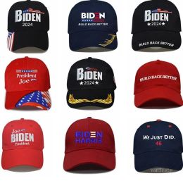 CAPS VOTO Joe Biden 2024 Elecciones Hombres Mujeres Camina Camina Capilla de béisbol Ajustable