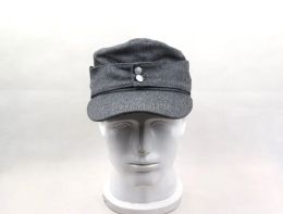Caps WWII allemand wh elite em m43 Panzer Wool Field Cap Hat Grey