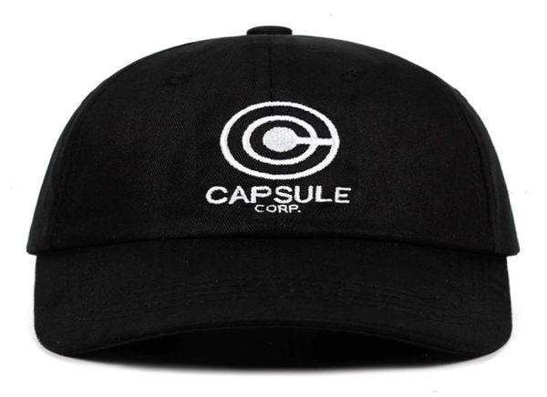 Capsule Corp Dad Hat Anime Canción 100 Bordado de algodón Snapback Unisex Baseball Caps Men Women Holiday6443874