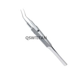 Capsulorhexis Forces Ophthalmic Tweezers Angle incurvé 105 mm de long Instruments chirurgicaux ophtalmiques