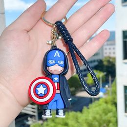 Captain Spider Steel Hero sleutelhanger Revenge Alliance handgemaakte pop hanger vakantie cadeau groothandel