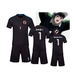 Costumes Captain Tsubasa Wakabayashi Genzo, maillot de Football, uniforme en tissu à séchage rapide, taille enfant et adulte, Costume Cosplay 267I