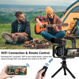 Capturez chaque instant dans un superbe 4K + 1080p avec notre caméra à double objectif 56MP - parfait pour le vlogging et les blogs avec une rotation de 270 degrés et un écran tactile 16x