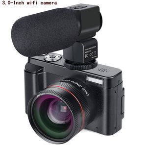 Capture fotografías impresionantes con una cámara portátil con sistema sin espejo: zoom digital de 16X, 24 MP, pantalla TFT de 3,0 pulgadas, reconocimiento facial, antivibración, WiFi HD