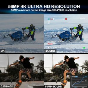 Capturez de superbes vidéos avec un appareil photo numérique 56MP - Parfait pour les vlogs YouTube et les débutants - Résolution 4K, écran rabattable à 180°, zoom 16X