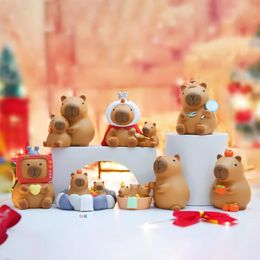 Capybara Figure Blind Box Simulation Capibara Kawaii Anime Animaux Figures Doll Enfants Birthday Christmas Gift 240426