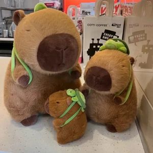 Capybara pluche simulatie dieren schattige capibara pluffende pluche speelgoed internet celebrity keychains trend zacht gevulde poppenkid cadeau 240411