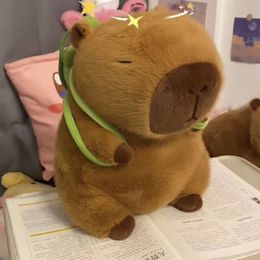 Capybara – jouet pelucheux de Simulation Capibara, dessin animé, célébrité d'internet, animaux en peluche mignons, poupée douce, cadeau, jouets pour enfants
