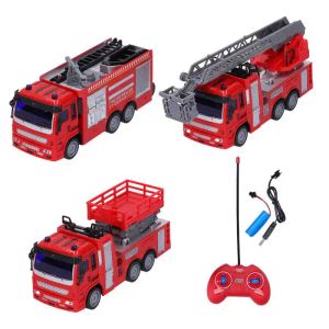 Auto 1:30 RC Brandweerwagen Truck Model Lichtgeluid Remote Regeling Simulatie Water Spray Fire Truck RC Engineering Car Car Toy voor kinderen