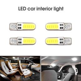 Auto 10 Stuks Auto Klaring Lichten T10 Cob 4 6 12 Smd Led Auto Interieur Lampen Canbus Wit 5730 Led 12V Auto Side Wedge Lamp